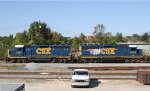 CSX 6155 & 6154 at the south end of the yard